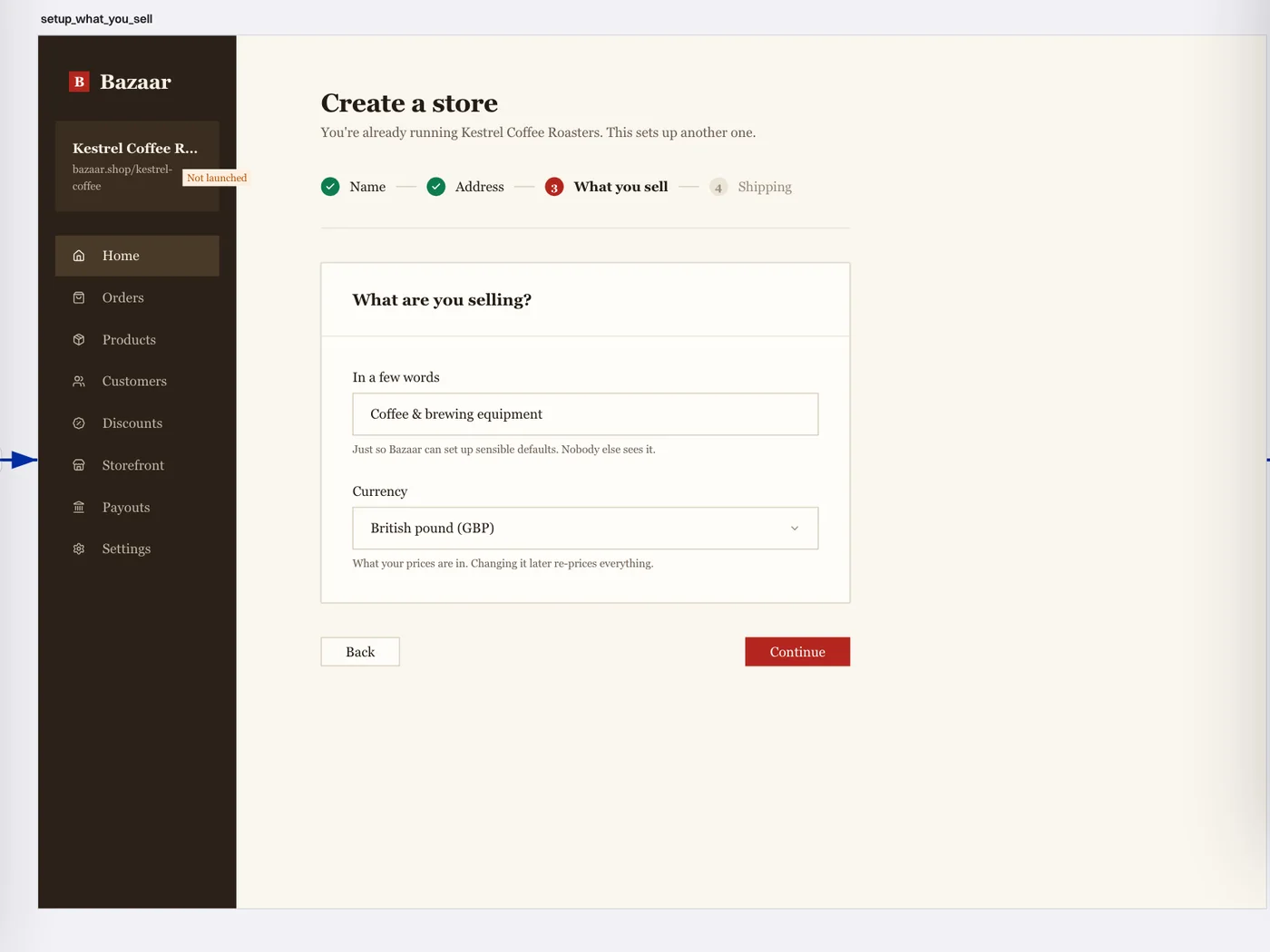 A screen repainted after a design-system rebrand